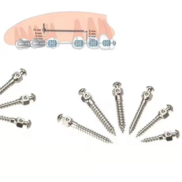  Titanium Alloy Micro Orthodontic Anchorage Screw