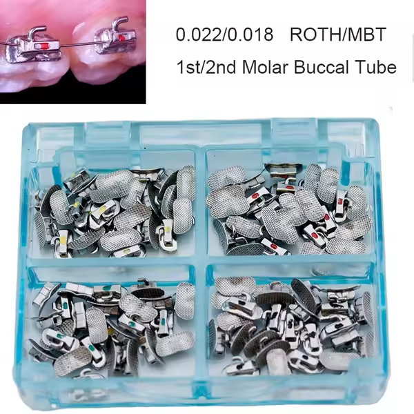 1st Molar/2nd Molar MIM Bondable Dental orthodontic buccal tube 