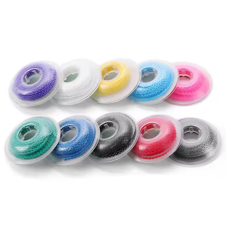 Dental Orthodontic Elastic Power Chain Colored Rubber Band 